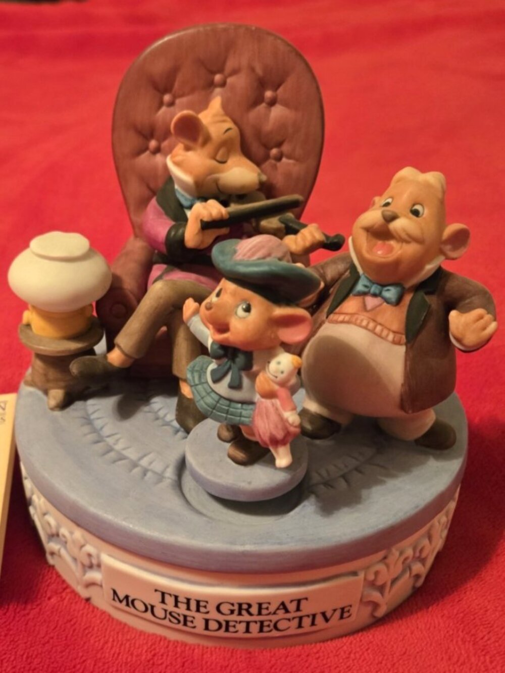 Disney GREAT MOUSE DETECTIVE Music Box Limited Edition Musical Memories WORKS